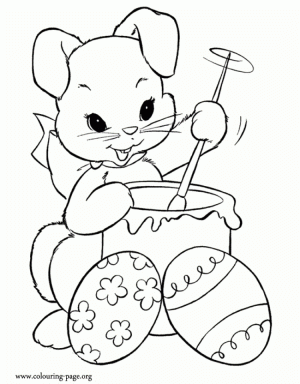 Easter Bunny Coloring Pages to Print   74661