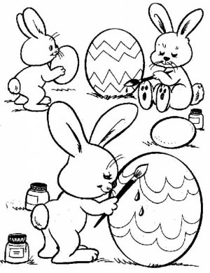 Easter Bunny Coloring Pages to Print   74912