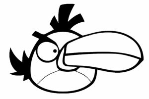 Easy Angry Bird Coloring Pages for Preschoolers   XoN4i