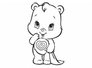 Easy Care Bear Coloring Pages for Preschoolers   9iz28