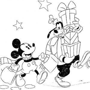 Easy Disney Christmas Coloring Pages for Preschoolers   8PS18
