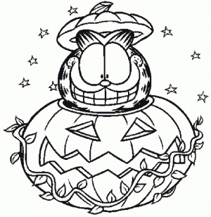 Easy Garfield Coloring Pages for Preschoolers   8PS18