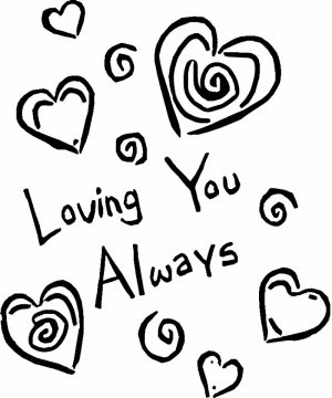 Easy I Love You Coloring Pages for Preschoolers   9iz28