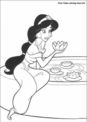 Easy Jasmine Coloring Pages for Preschoolers   79148