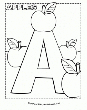Easy Letter Coloring Pages for Preschoolers   XoN4i