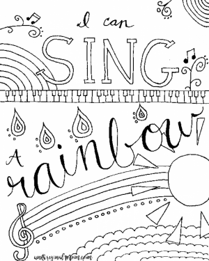 Easy Music Coloring Pages for Preschoolers   71067