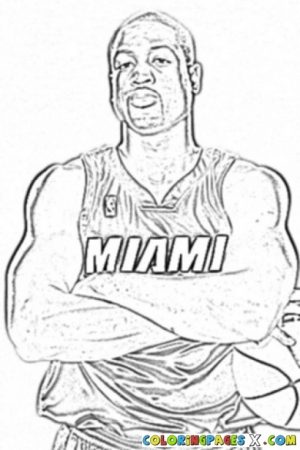 Easy NBA Coloring Pages for Preschoolers   8PS18