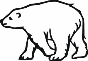 Easy Polar Bear Coloring Pages for Preschoolers   9iz28