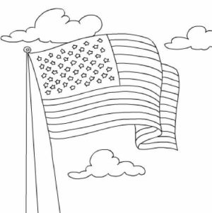 Easy Preschool Printable of Flag Coloring Pages   A5BzR
