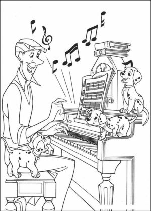 Easy Preschool Printable of Music Coloring Pages   73733