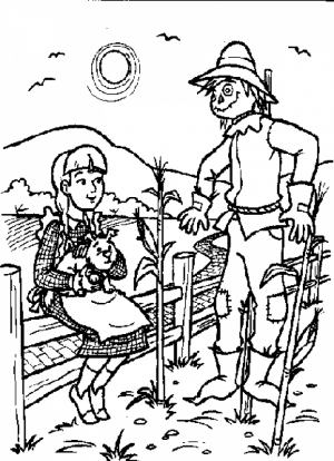 Easy Preschool Printable of Wizard Of Oz Coloring Pages   R38YZ