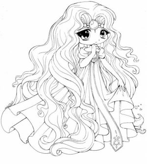 Easy Printable Chibi Coloring Pages for Children   7U4LH