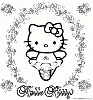 Easy Printable Kitty Coloring Pages for Children   73599