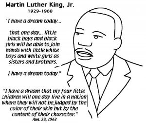 Easy Printable Martin Luther King Jr Coloring Pages for Children   la4xx