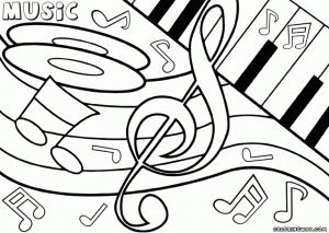 Easy Printable Music Coloring Pages for Children   51156