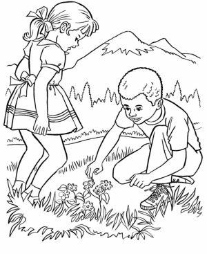 Easy Printable Nature Coloring Pages for Children   la4xx