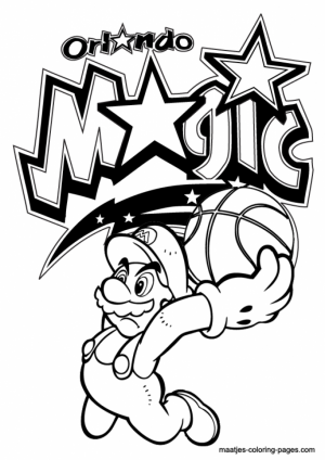 Easy Printable NBA Coloring Pages for Children   7U4LH