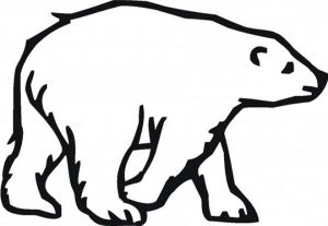 Easy Printable Polar Bear Coloring Pages for Children   la4xx