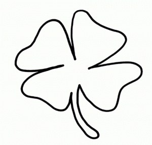 Easy Printable Shamrock Coloring Pages for Children   la4xx