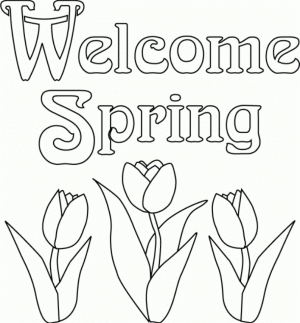 Easy Printable Spring Coloring Pages for Children   la4xx