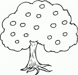 Easy Printable Tree Coloring Pages for Children   7U4LH