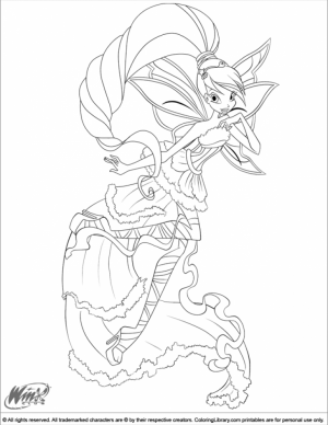 Easy Printable Winx Club Coloring Pages for Children   la4xx