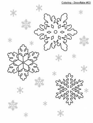 Easy Snowflake Coloring Pages for Kids   56293