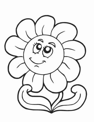 Easy Spring Coloring Pages for Preschoolers   9iz28