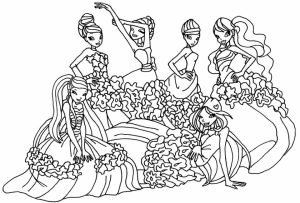 Easy Winx Club Coloring Pages for Preschoolers   9iz28