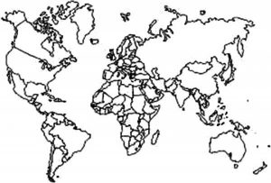 Easy World Map Coloring Pages for Preschoolers   9iz28