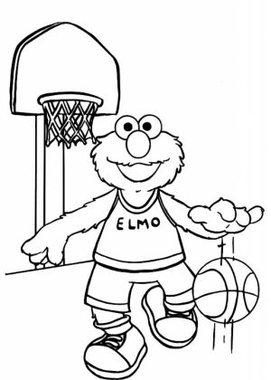 Elmo Coloring Pages Fun Kids Printable   41805