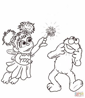 Elmo Coloring Pages Printable for Toddlers   37593