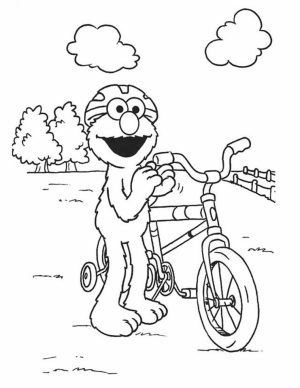 Elmo Coloring Pages Printable for Toddlers   41703