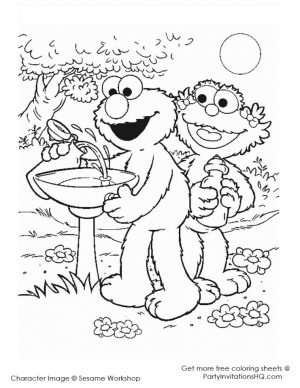 Elmo Coloring Pages Printable for Toddlers   61846