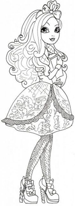 Ever After High Coloring Pages for Girls   DER34