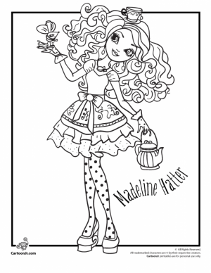 Ever After High Coloring Pages for Girls   dpp67
