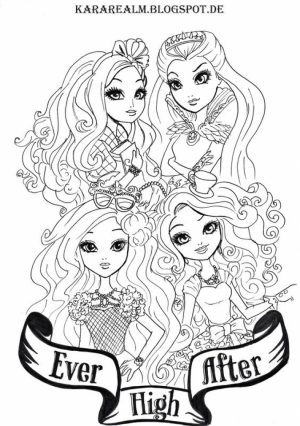 Ever After High Coloring Pages for Girls   HYI98