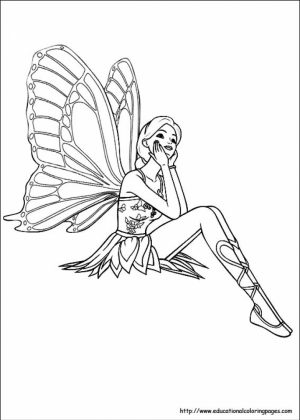 Fairy Coloring Pages Free Printable   30067