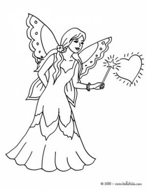 Fairy Coloring Pages Free Printable   36316