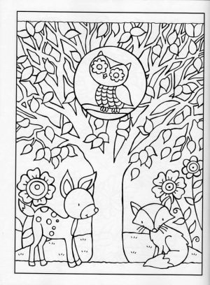 Fall Coloring Pages for Grown Ups Free Printable   4c9n1