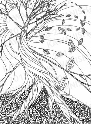 Fall Coloring Pages for Grown Ups Free Printable   prt97c