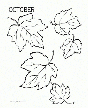 fall leaves coloring pages to print   8173p