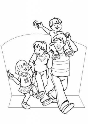Family Coloring Pages Online Printable   nhywg