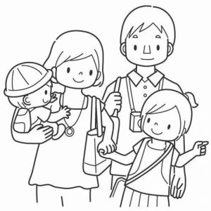 Family Coloring Pages Printable for Kids   r1n7l