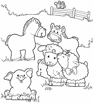 Farm Coloring Pages Free Printable   S4VX4