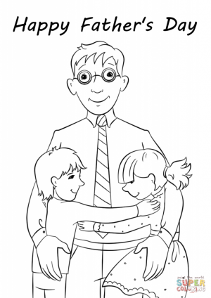Father’s Day Card Coloring Pages   1agrm