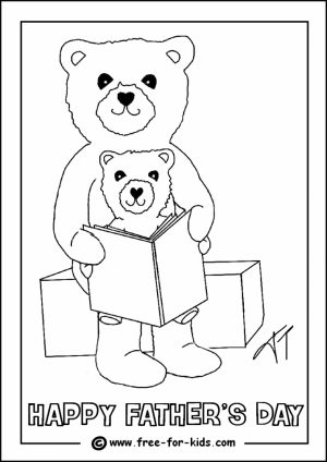 Father’s Day Card Coloring Pages   6ay5m