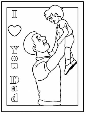 Father’s Day Coloring Pages Free   a18m7