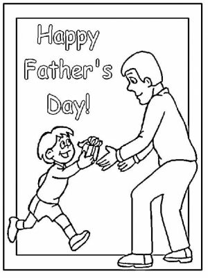 Father’s Day Coloring Pages Free   cv127