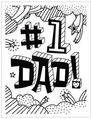 Father’s Day Coloring Pages Free Printable   yafe3